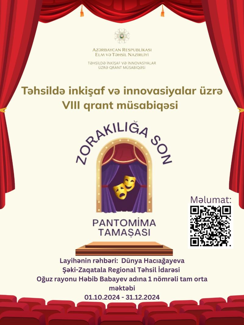 \"Zorakılığa Son\" pantomima tamaşası layihəsinin açılış mərasimi keçirilib 