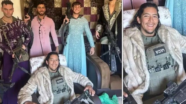 İsrail əsgərləri livanlı qadınların paltarını geyinib, poz verdilər - Fotolar