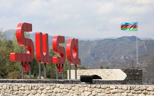 Şuşada Bayraq Meydanının açılışı oldu 