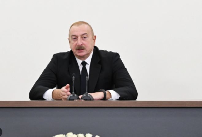 Prezidentin bugünkü çıxışının tam - Videosu 