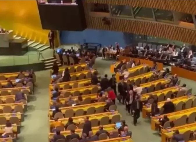 BMT-də gərginlik! Netanyahu tribunaya çıxdı,  Türkiyə nümayəndə heyəti zalı tərk etdi