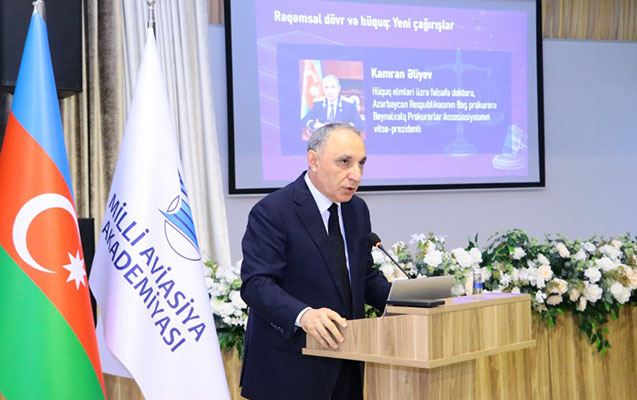Baş Prokuror Milli Aviasiya Akademiyasında mühazirə oxuyub 