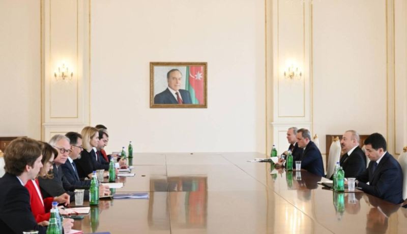 İlham Əliyev Kaya Kallası qəbul edib 