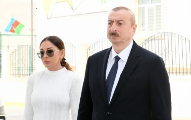 Prezident və xanımı Ağdərədə 