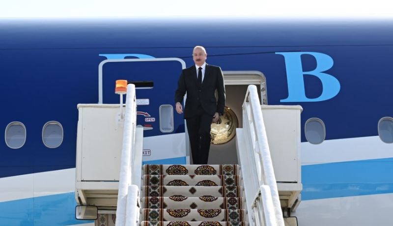 Prezident Türkmənistana getdi - FOTOLAR 