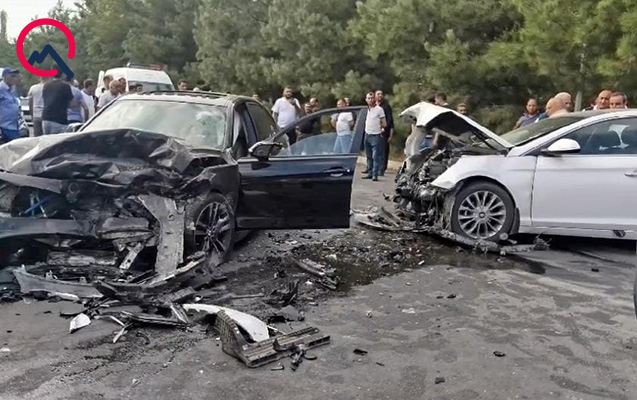 Tərtərdə yol qəzası - 3 nəfər yaralandı 