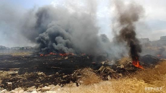 Qaynaq edən kişi bir hektar əkin sahəsini məhv etdi 