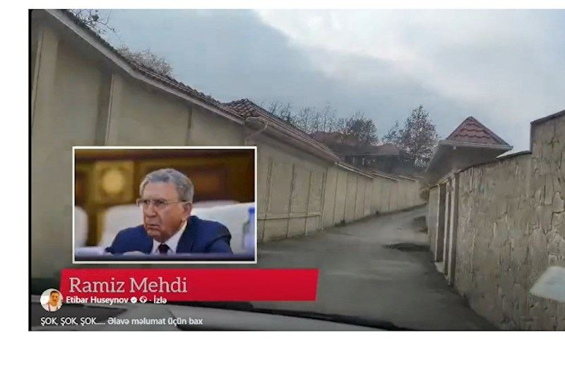 Keçmiş deputat \"makler\" adıyla Ramiz Mehdiyevin villasını çəkdi — VİDEO 