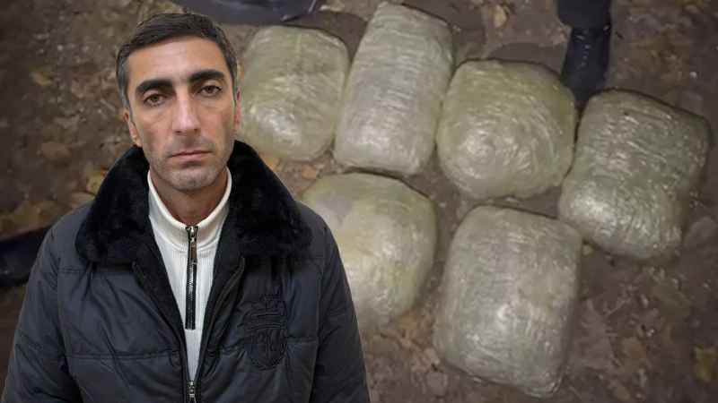 Polisin saxladığı narkokuryerdən 13 kiloqram marixuana aşkarlandı 