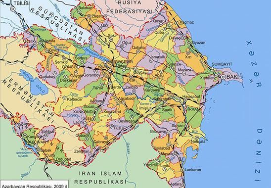 Müharibədən sonra Azərbaycan xəritələri yeniləndi 