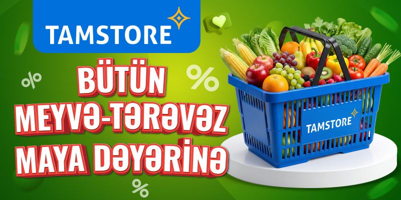 Tamstore meyvə və tərəvəzi maya dəyərinə satacaq 