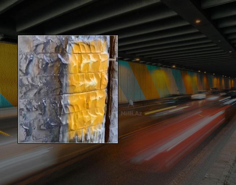 20 yanvardakı tunel əslində rəngli imiş - Vətəndaş şampunla yudu əsl rəngi üzə çıxdı - VİDEO 