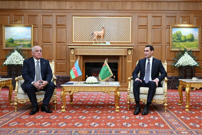 Əli Əsədov Aşqabadda Türkmənistan Prezidenti ilə görüşüb 