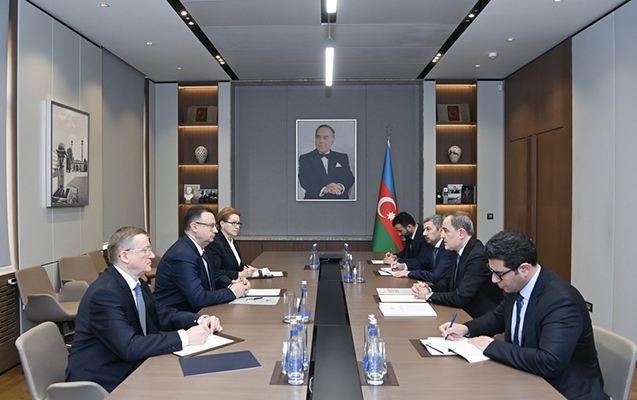 Ceyhun Bayramov Belarusun yeni səfiri ilə 