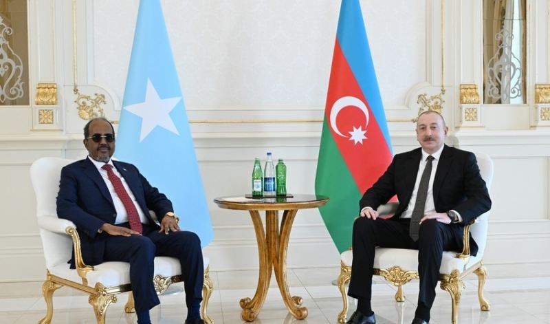 İlham Əliyevin Somali prezidenti ilə təkbətək görüşü olub 