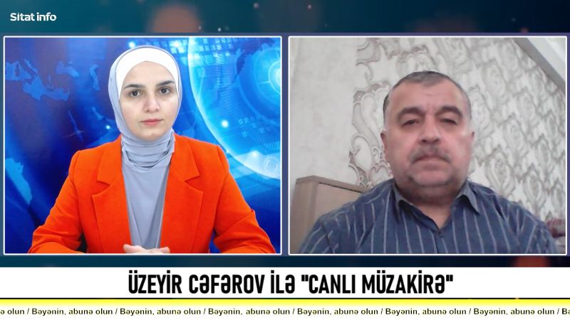 Üzeyir Cəfərov ilə \"CANLI MÜZAKİRƏ\" - VİDEO 