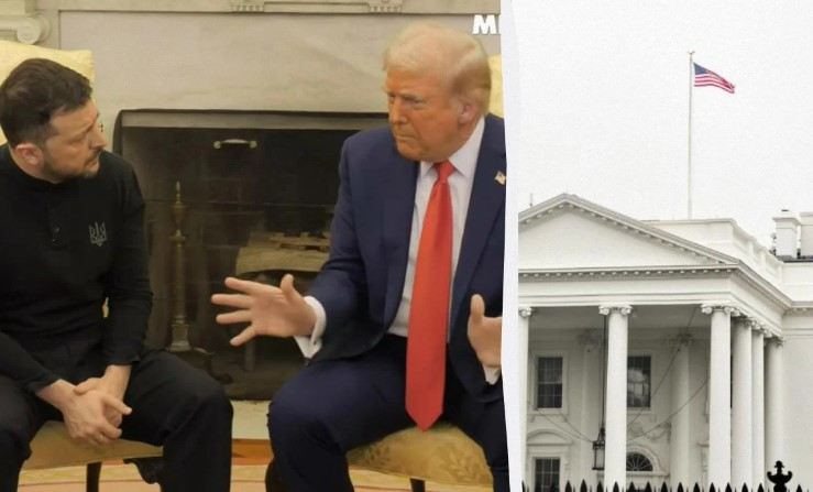 Trampla  Zelenski arasında canlı yayında qızğın mübahisə: \"ABŞ-a “kart oynamaq” üçün gəlməmişəm\"
