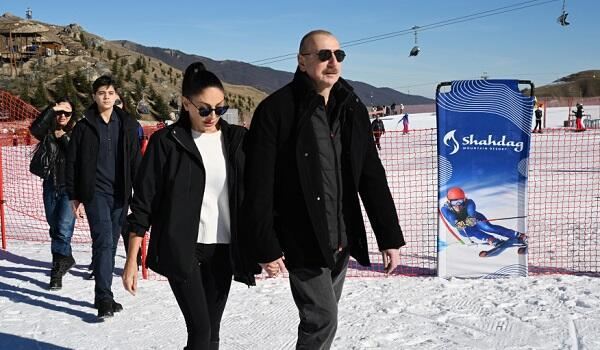 Prezident və ailəsi Şahdağda... - Foto 