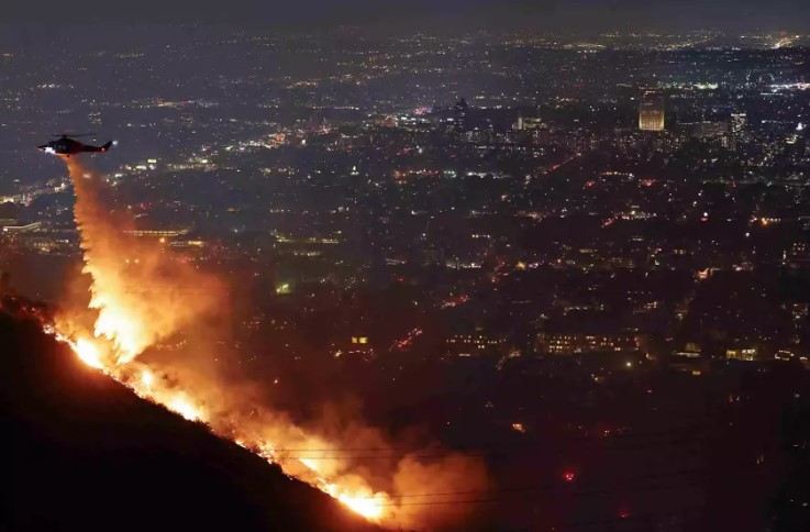 Los Angeles yanır! Alov Hollivud təpələrinə yayıldı: 5 nəfər öldü... 