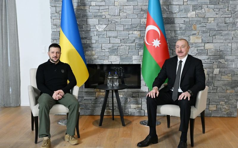 Davosda Azərbaycan və Ukrayna prezidentlərinin görüşü olub 