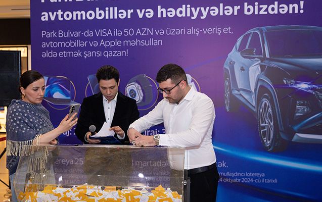 “Park Bulvar”da “VİSA” ilə lotereyanın 1-ci tirajı keçirildi - Fotolar 