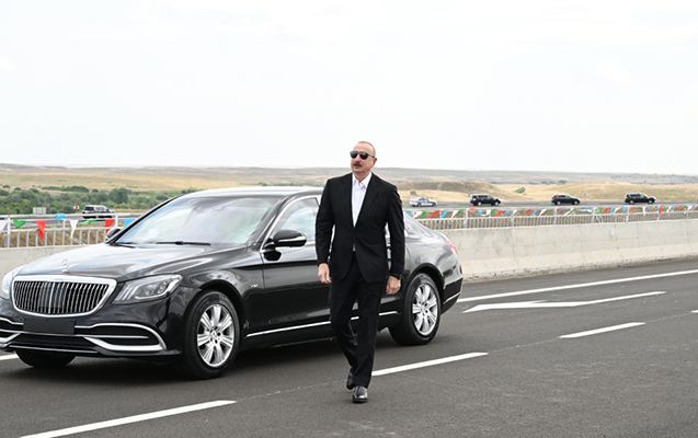 Prezident Əhmədbəyli-Füzuli-Şuşa yolunun açılışında - Fotolar 
