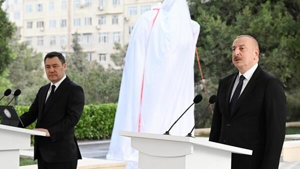Əliyev və Japarov Ağdamın Xıdırlı kəndində... 
