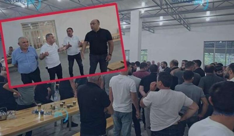 Deputat seçiciyə çaynik atdı - VİDEO 