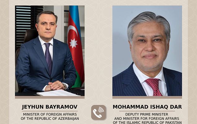 Bayramov pakistanlı həmkarı ilə danışdı 