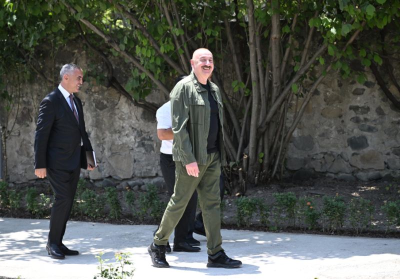 Prezident Xocalıdan görüntülər PAYLAŞDI 