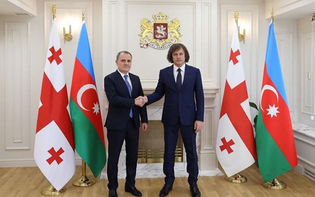 Kobaxidze Ceyhun Bayramovu qəbul edib 