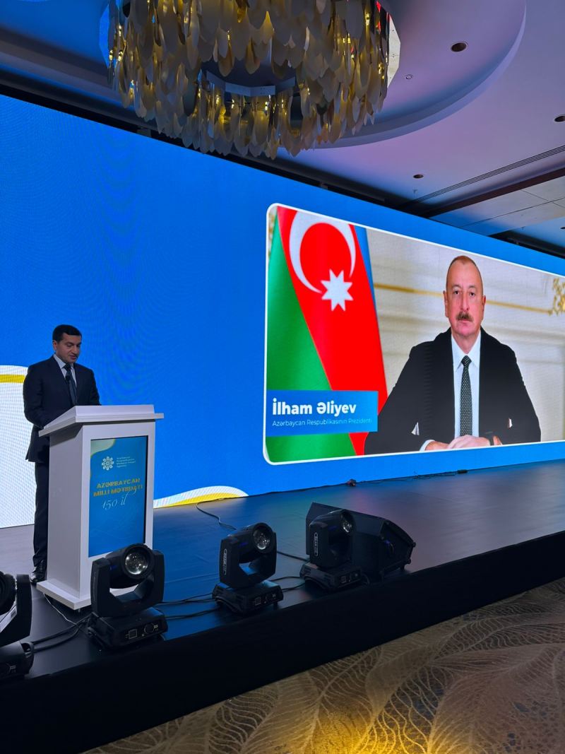 Milli mətbuatın 150 illiyi ilə bağlı tədbir keçirildi - Fotolar 