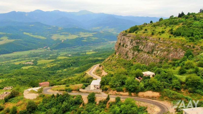 Ağdərədə Həsənriz avtomobil yolu yenidən qurulur - VİDEO/FOTO 