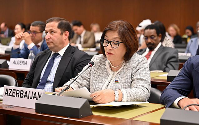 Sahibə Qafarova Parlament Sədrlərinin VI Dünya Konfransında - Fotolar 