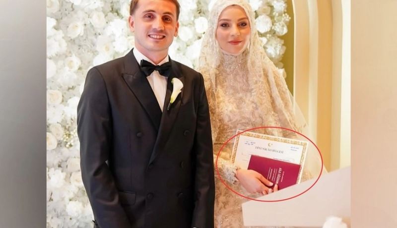 Aktüroğlunun toyundan yeni fotolar yayıldı - Nigah sənədləri müzakirələrə səbəb oldu 