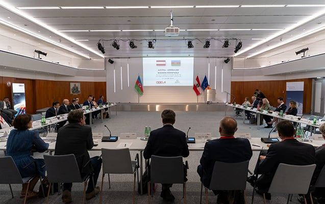 Vyanada Avstriya və Azərbaycan biznes dairələrinin iştirakı ilə dəyirmi masa 