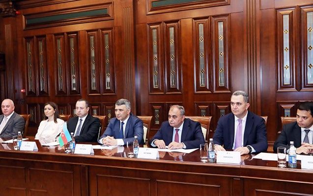 İnam Kərimov Gürcüstan nümayəndə heyəti ilə görüşdü 