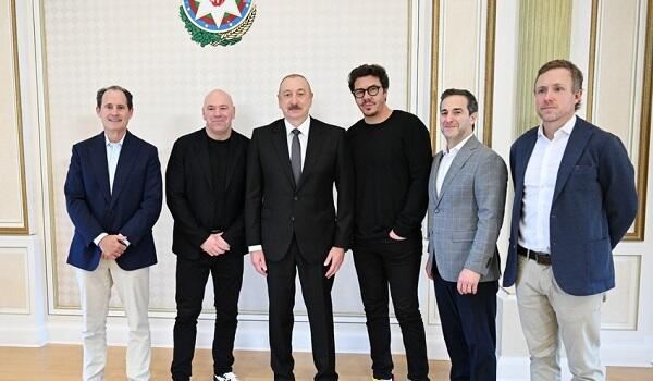 İlham Əliyev UFC prezidentini qəbul etdi - Foto 