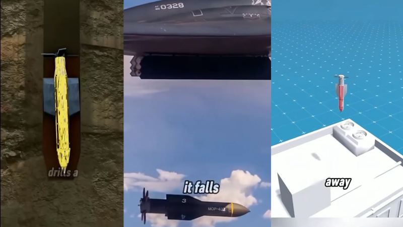 Fordo nüvə obyektinə atılan bombanı izah edən video 
