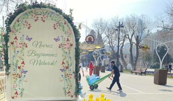 Bakı Bulvarı Novruz bayramına belə hazırlaşıb 