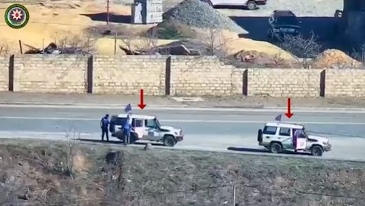 Aİ missiyasının Azərbaycan sərhədi yaxınlığında yeni görüntüləri yayılıb - VİDEO 