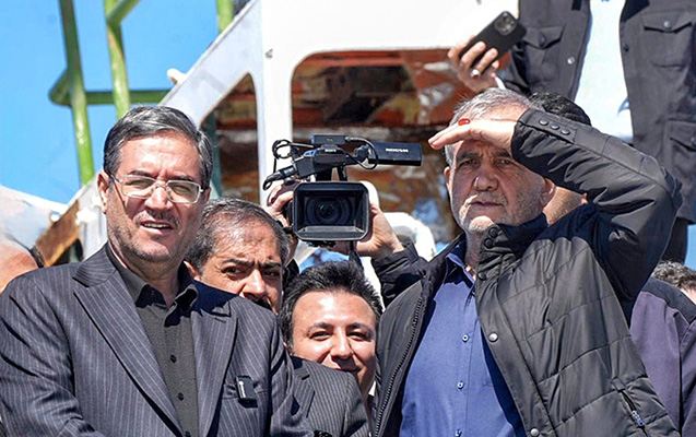 Pezeşkian Urmiya gölünə getdi 