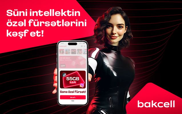 “Bakcell” mobil tətbiqi süni intellekt dəstəkli təkliflər dövrünə keçir 