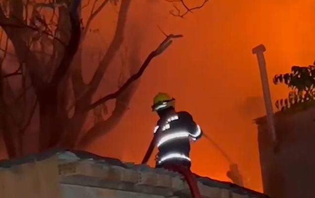 Bakıda güclü yanğın - Sakinlər təxliyə edilir+Video 