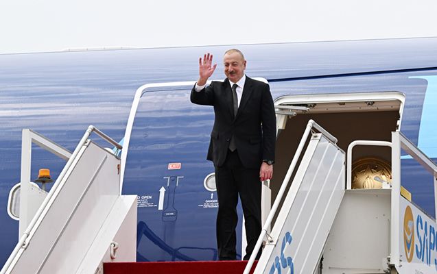 İlham Əliyev işgüzar səfərə getdi 