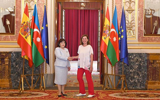 Sahibə Qafarova İspaniya Deputatlar Konqresinin sədri ilə görüşdü 
