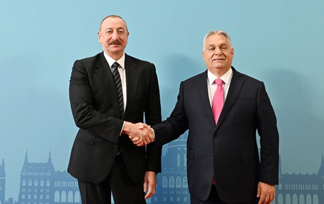 Prezident Budapeştdə tədbirdə iştirak edir - FOTOLAR 