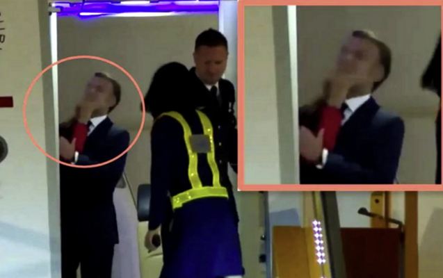 Makron arvadının ona şillə vurmasından danışdı 