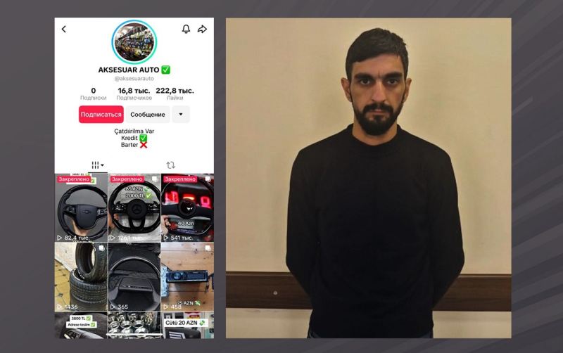 “TikTok”da saxta elanlar paylaşan şəxs tutuldu - Foto 