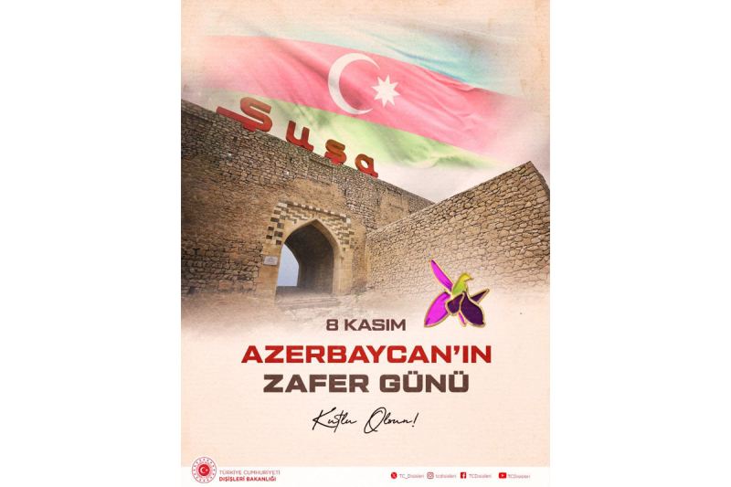 Türkiyə XİN Zəfər Günü ilə bağlı paylaşım edib 